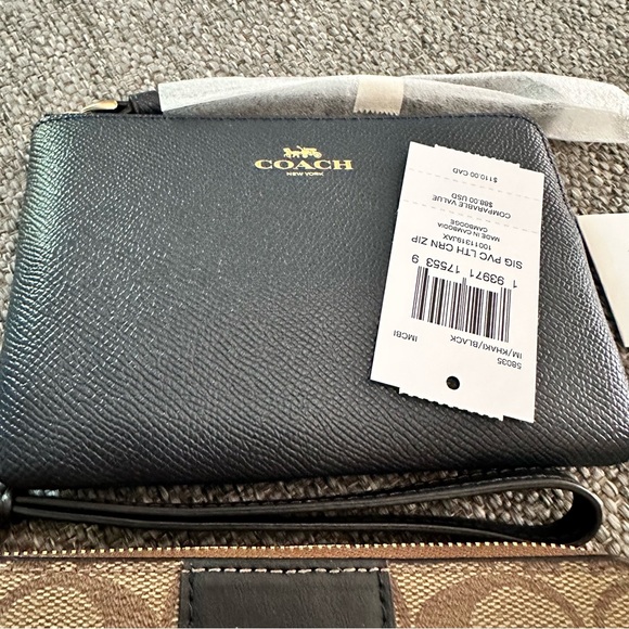 NWT (2) COACH WRISTLETS brown and navy blue - Picture 6 of 11